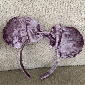 Velvet Purple Minnie Ears